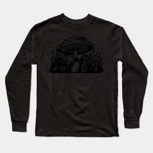 Colour Me In - toadstools Long Sleeve T-Shirt